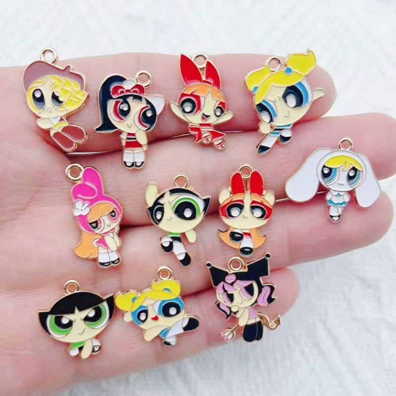 Drop Earrings - 10 adet Alaşım Yağ Damlayan Karikatür