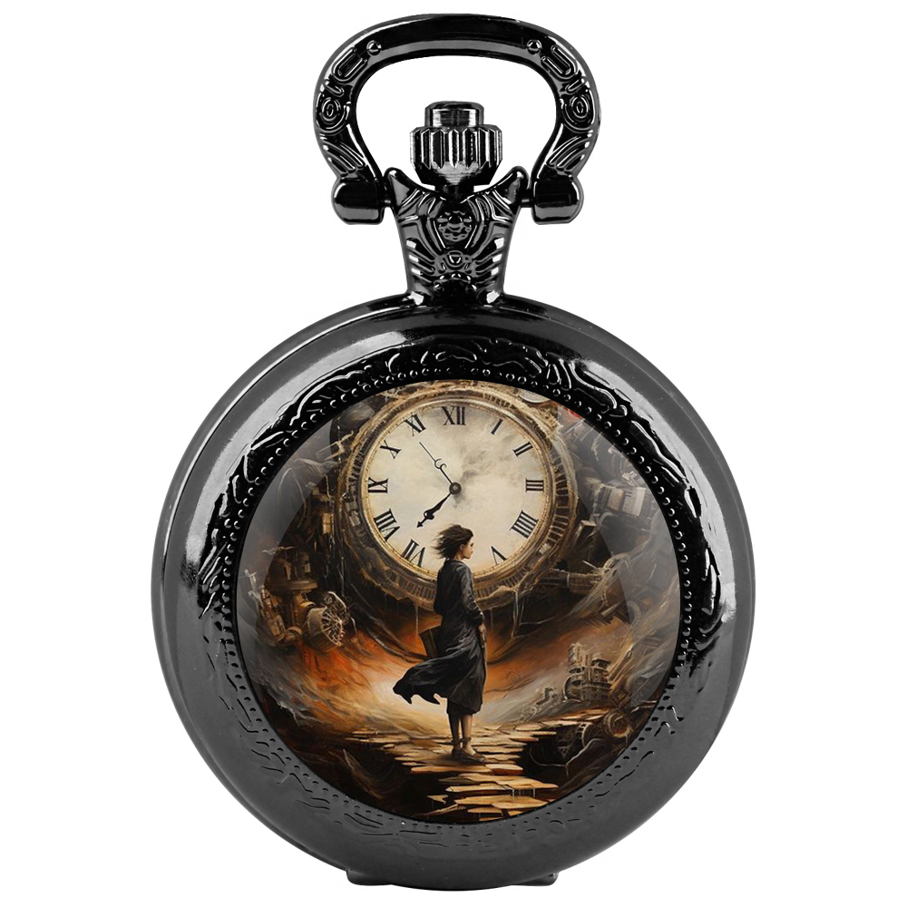 Unique Jewelry Watches - Benzersiz Steampunk Saat Erkek Cam Kubbe