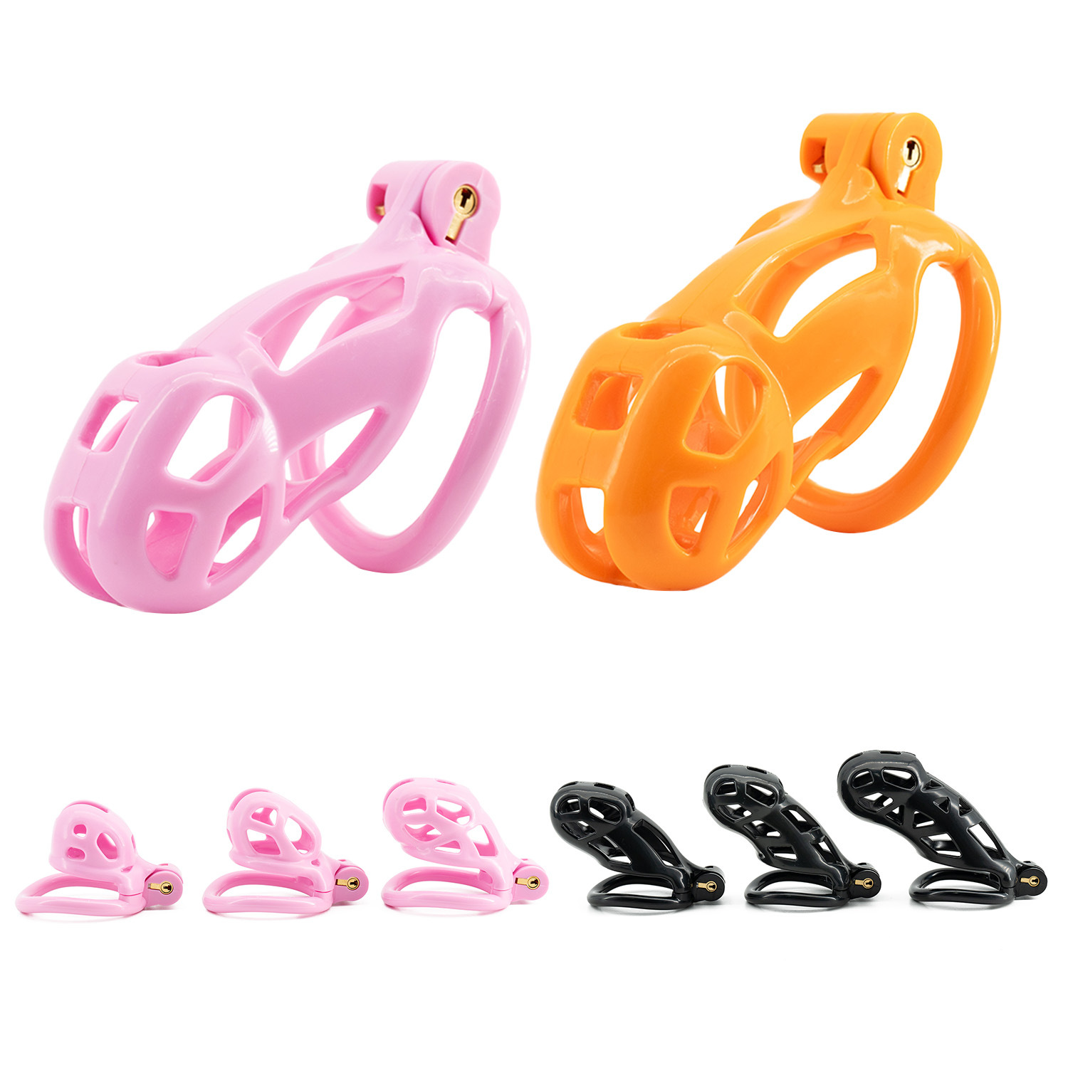 Couple Ring Set - 6 boyutları CB Naylon Iffet Kafes