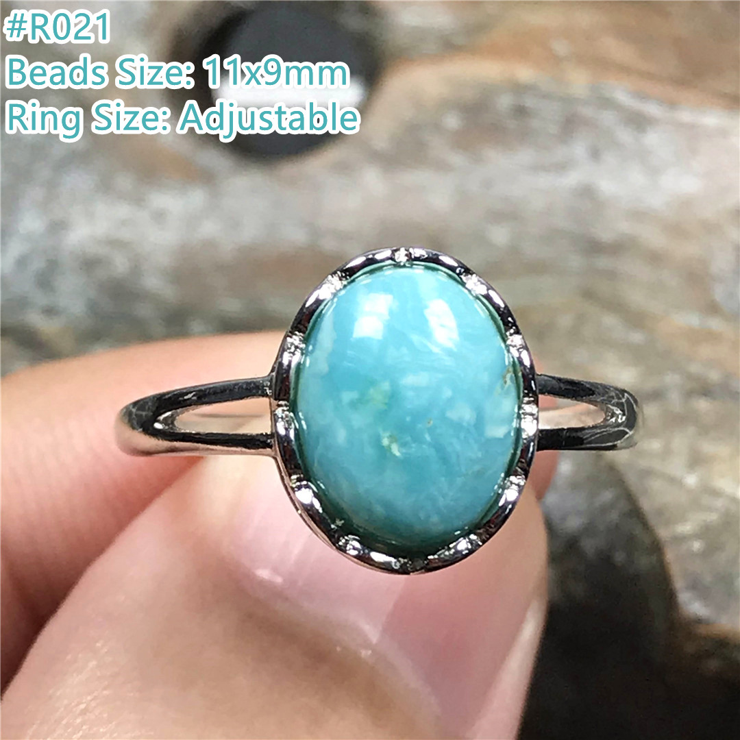 Turquoise Stone Ring - Üst Doğal Turkuaz Yüzük Takı Kadın