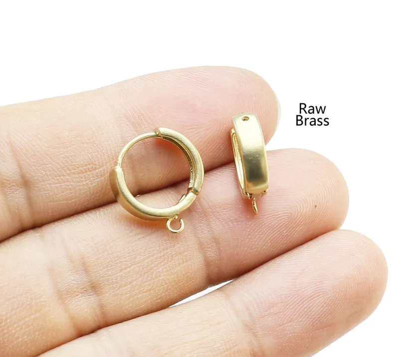 Hoop Earrings - 10 adet Yuvarlak Küpe Halkaları, Huggie