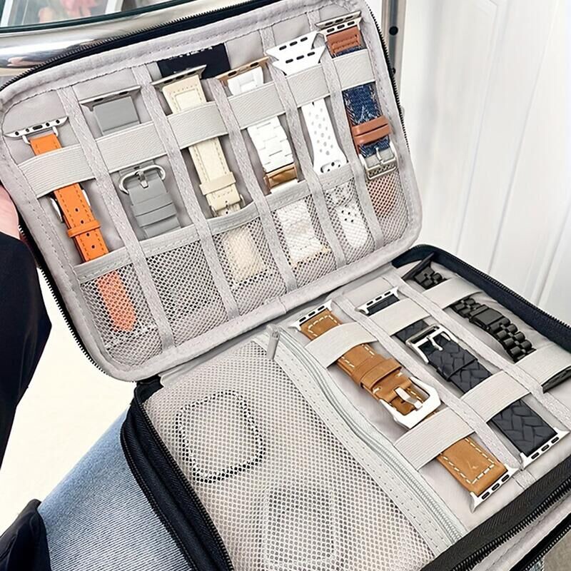 Jewelry Box With Watches - Kordonlu Saat Çantası Apple Watch Kayışı
