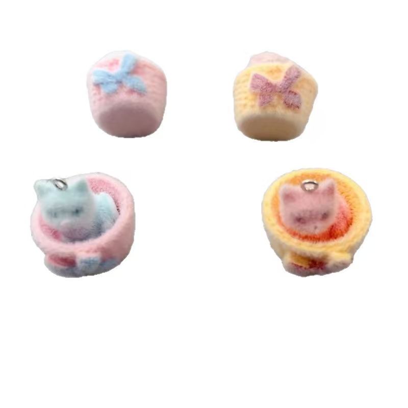 4 adet 3D peluş reçine kedi ko - Drop Earrings incelemesi ve fiyatı