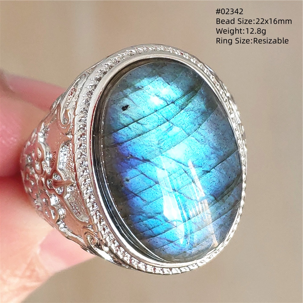 Doğal Renkli Labradorit Ayarla - Turquoise Stone Ring incelemesi ve fiyatı