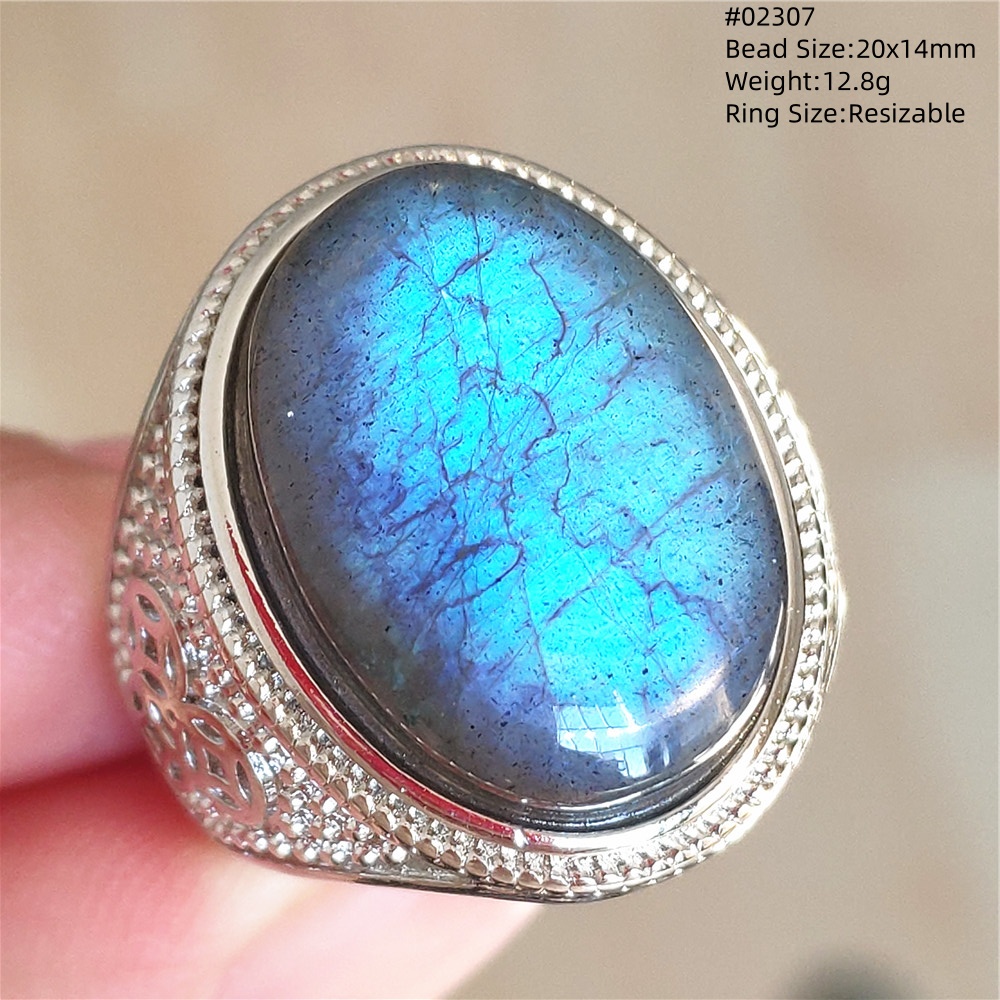 Doğal Renkli Labradorit Ayarla - Turquoise Stone Ring incelemesi ve fiyatı