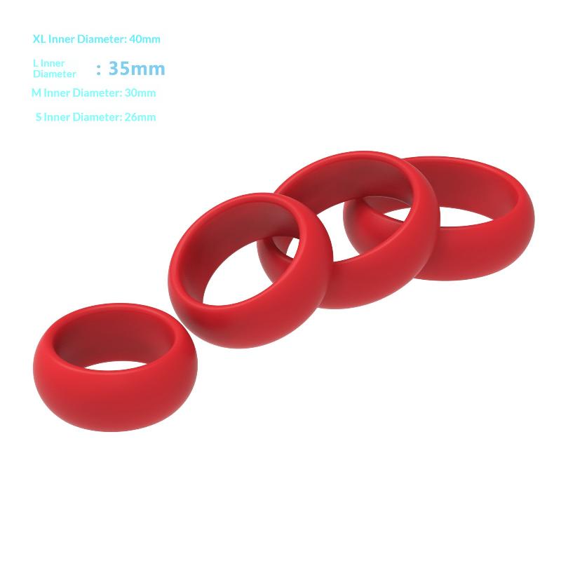 Erkekler için 4 Parça Silikon  - Couple Ring Set incelemesi ve fiyatı