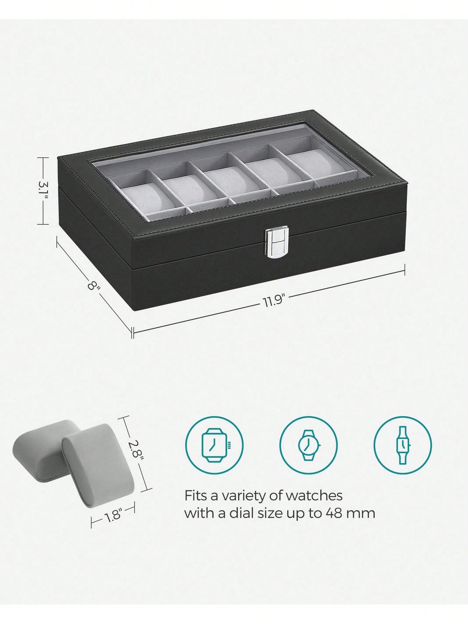 12 Yuvalı Kilitlenebilir Saat  - Jewelry Box With Watches incelemesi ve fiyatı
