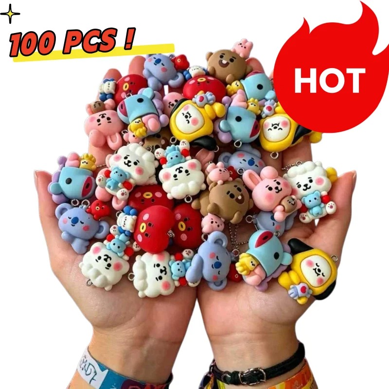 7 adet BT21 Reçine Karikatür F - Drop Earrings incelemesi ve fiyatı