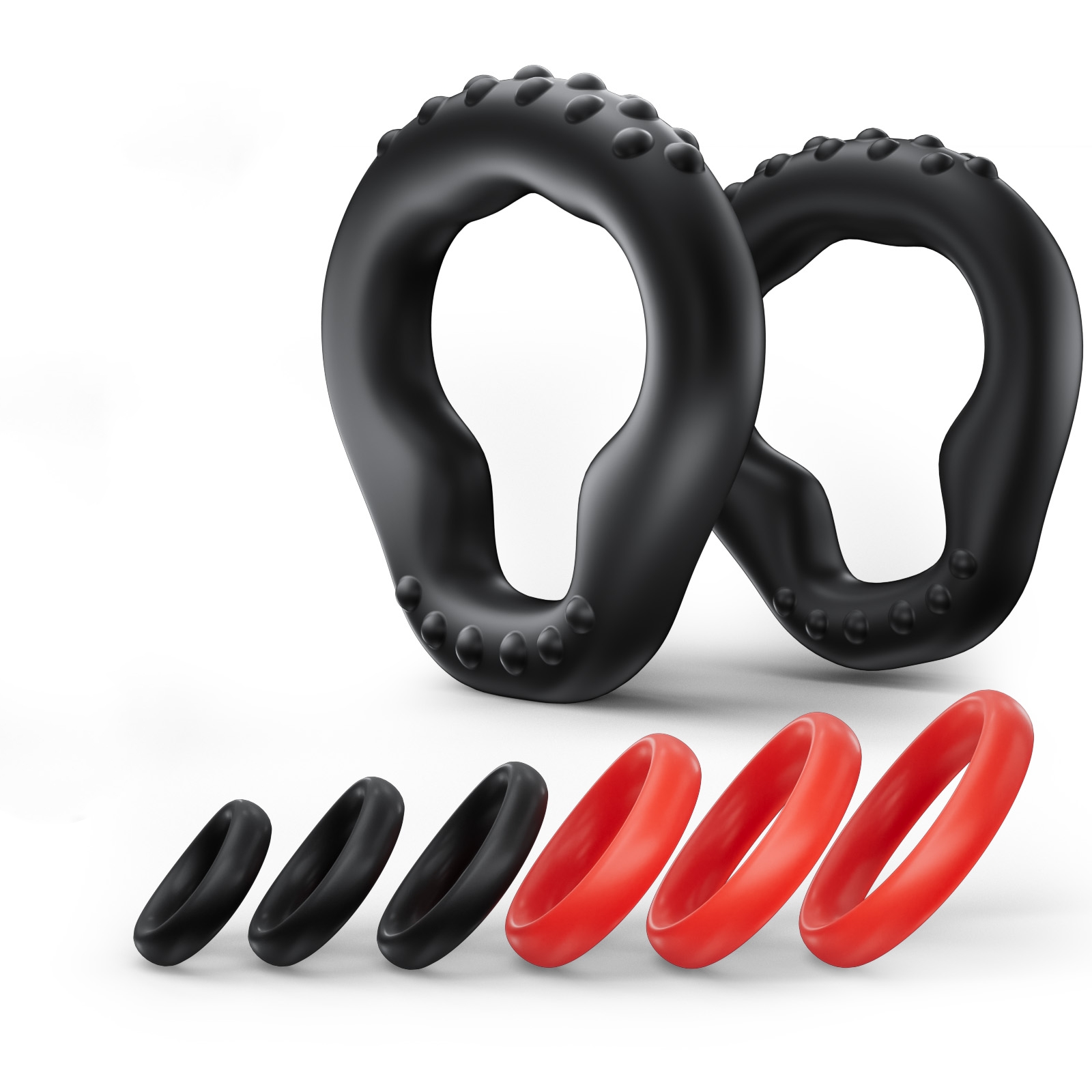 KUSHOR 8 Parça Silikon Penis H - Couple Ring Set incelemesi ve fiyatı