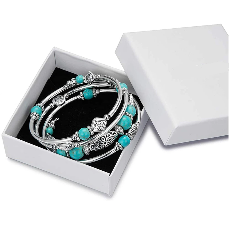 Katmanlı Wrap bileklik turkuaz - Turquoise Stone Ring incelemesi ve fiyatı