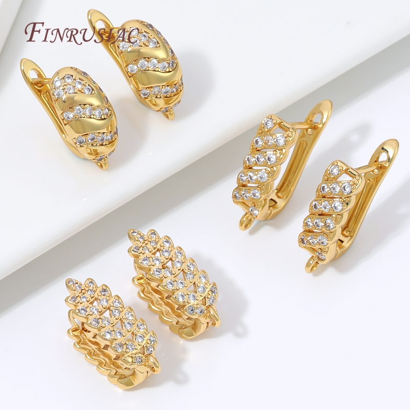 18 Ayar Altın Kaplama Kübik Zi - Hoop Earrings incelemesi ve fiyatı